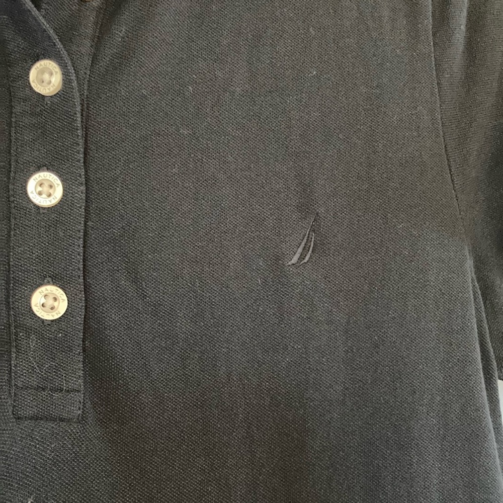 Nautica Blue Polo Dress Casual Short Sleeve - Picture 4 of 6
